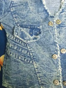 Denim Cropped Jacket