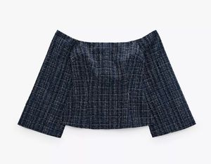 ZARA Off Shoulder Chanel Inspired top