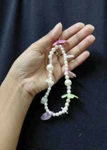 Pearl & Butterfly phone charms