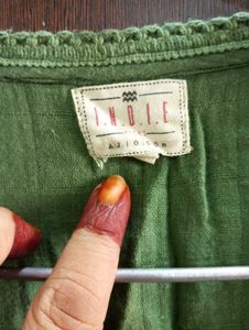 Green Dress with Mirror Detail