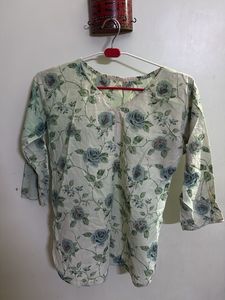 Floral Print Top Kurti