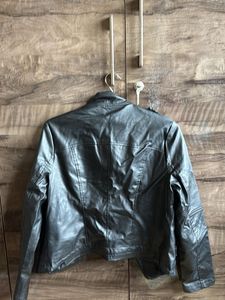 Double Coller Leather Jacket