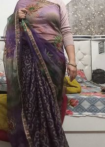 Saree With Blouse In Good Condition