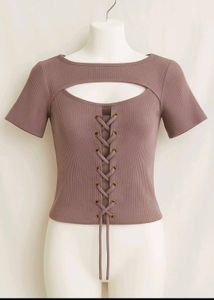 Purple Wine Like Shade Bust Cut Top