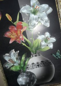Beautiful 3d Wall Flower Painting