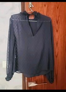 Zara Dark Blue Top