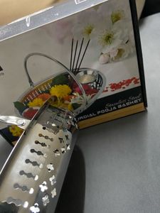Pooja thali Basket Stainless Steel