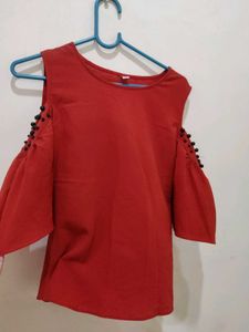 Orange Casual Top