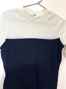 Two-Tone Knit Top