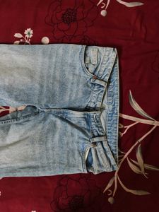 Light Wash Straight Fit Denim Jeans