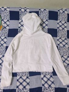 White Zip-Up Hoodie