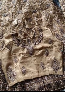 Gold Embellished Lehenga Choli Set