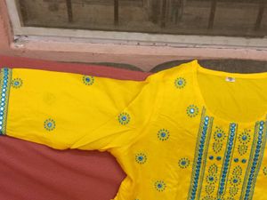 BrandNew BeautifulEmbroidery Yellow NairaCutKu