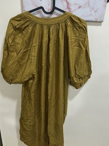 Olive Button-Down Dress