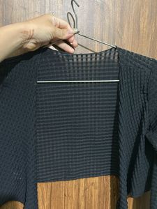Black Cropped Shrug