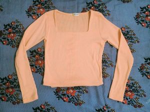 Peach Long Sleeve Top