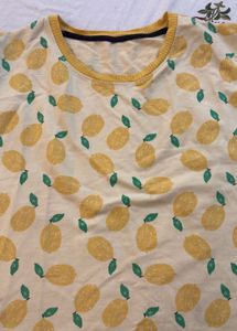 Cute Lemon Print Tee