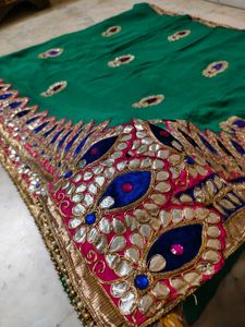 Gotta Patti Work Saree Available