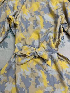 Patterned Puff Sleeve Top
