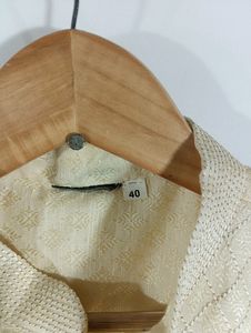 Cream Ethnic Kurta Set (Men)