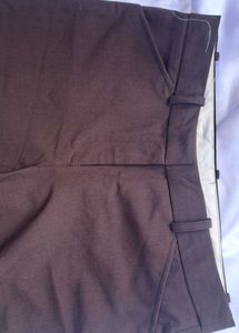 Brown Flared Leg Trousers - 16