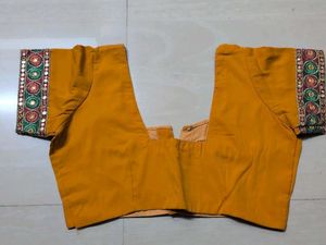 Ethnic Mustard Blouse