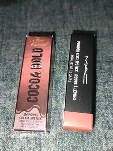 Combo Of Too Faced And Mac Lipstick