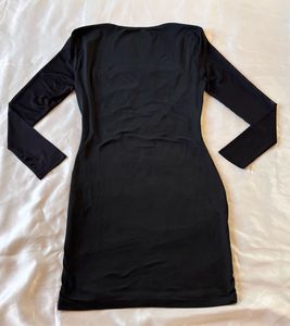 Urbanic Black Mesh Bodycon Mini Dress