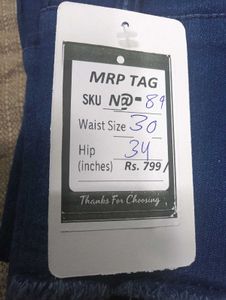 N@89 Size-30 High Waisted Denim Jeans