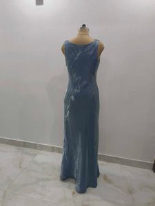 Elegant Blue Slip Dress