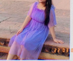 Levender Net Dress 💜