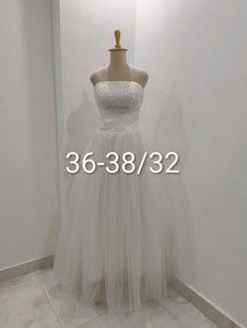 embellished white gown