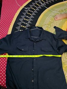 Shirt Navy Blue Long Sleeves