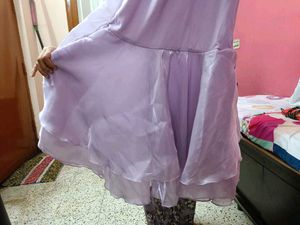 Lilac Chiffon Party Dress
