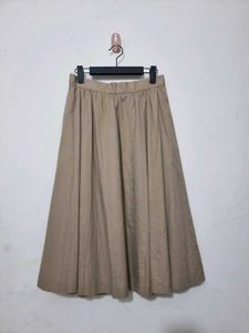 Korean Kaki Midi Skirt (Imported)