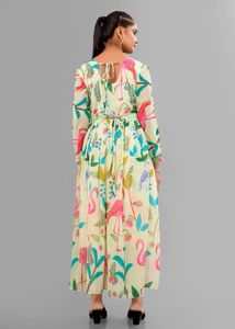 Pristino Women Floral Print Anarkali Kurta
