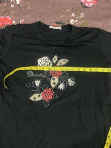 Women Xxl Size Black Tshirt On Sale
