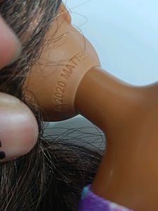 Autumn Brunette Barbie Doll in Cat Dress