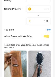 Wooden Comb For Scalp Blood Circulation