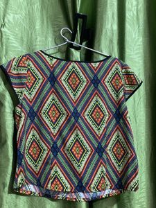 Green Crop Korean Style Top