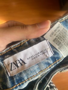 zara Light Blue Denim Jeans In EUR 32