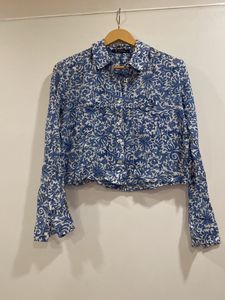 Crop Shirt With Rollon Sleeves