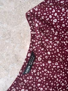 Floral Burgundy Dress