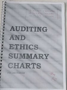 Auditing and Ethics Summary Charts