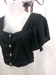 Black Crop Top