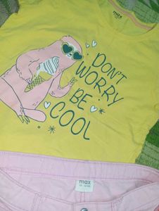 Girls Summer Outfit: Tee &amp; Shorts