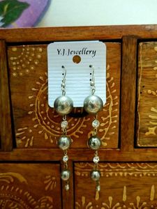 SILVER DROP ARTIFICIAL EARRINGS