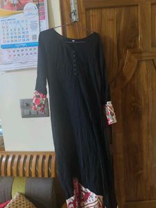 Black Full Length A Line DRESS