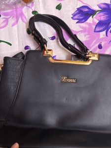Exotic Black Handbag - Like New!
