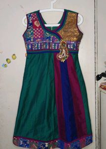 Green Anarkali Chudidar Suit